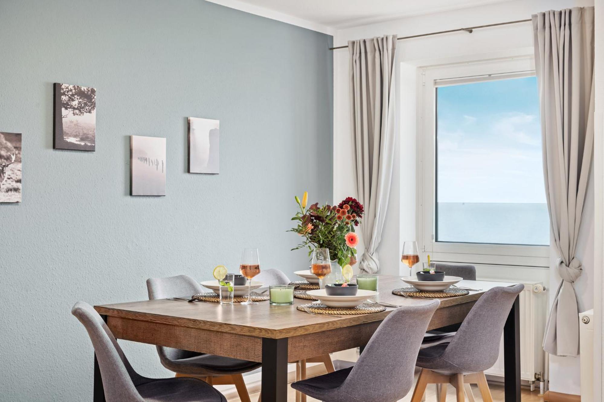 Strand-Apartment, Strandkorb, Meeresrauschen, Parkplatz Вильгельмсхафен Экстерьер фото