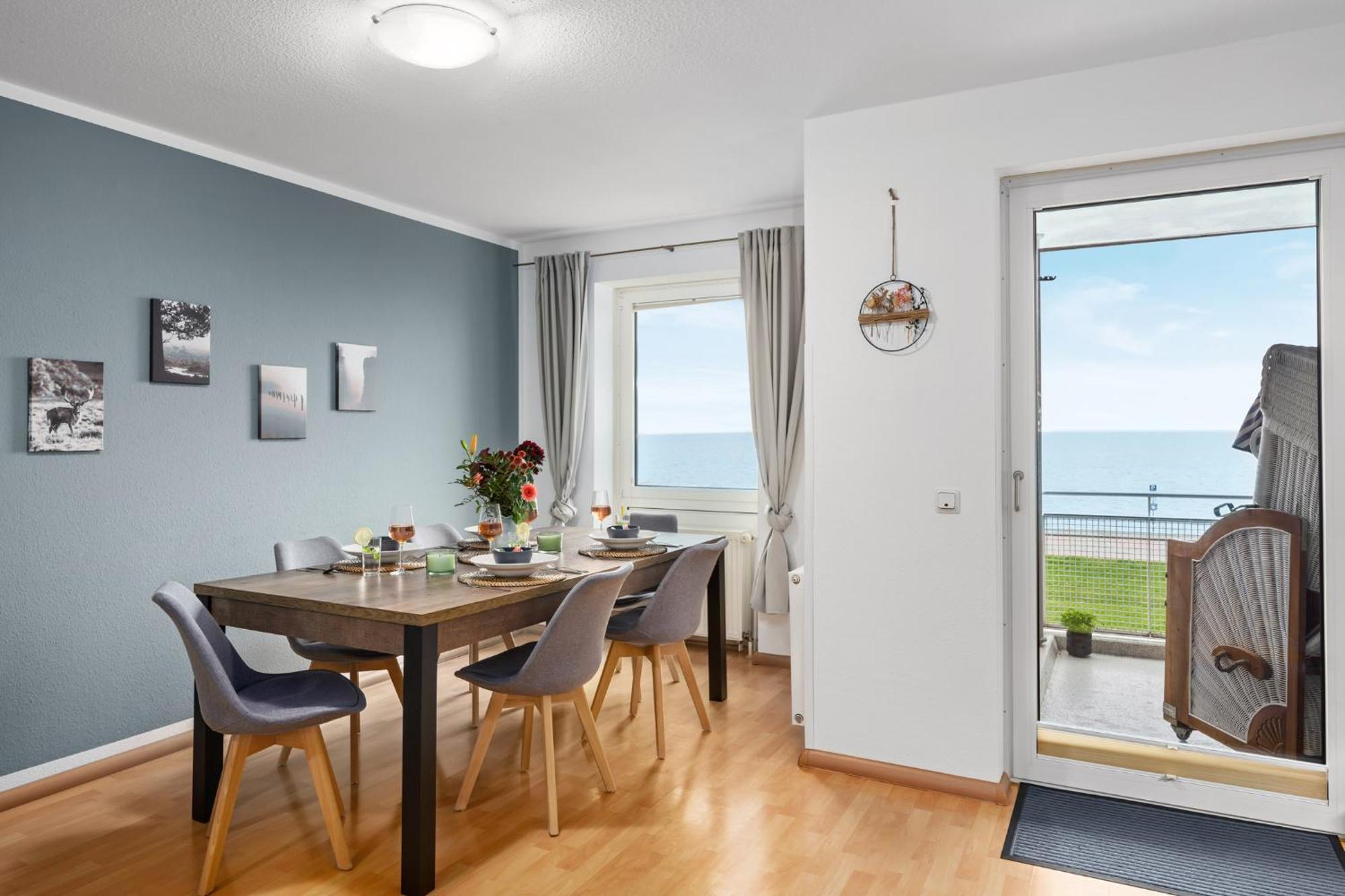 Strand-Apartment, Strandkorb, Meeresrauschen, Parkplatz Вильгельмсхафен Экстерьер фото