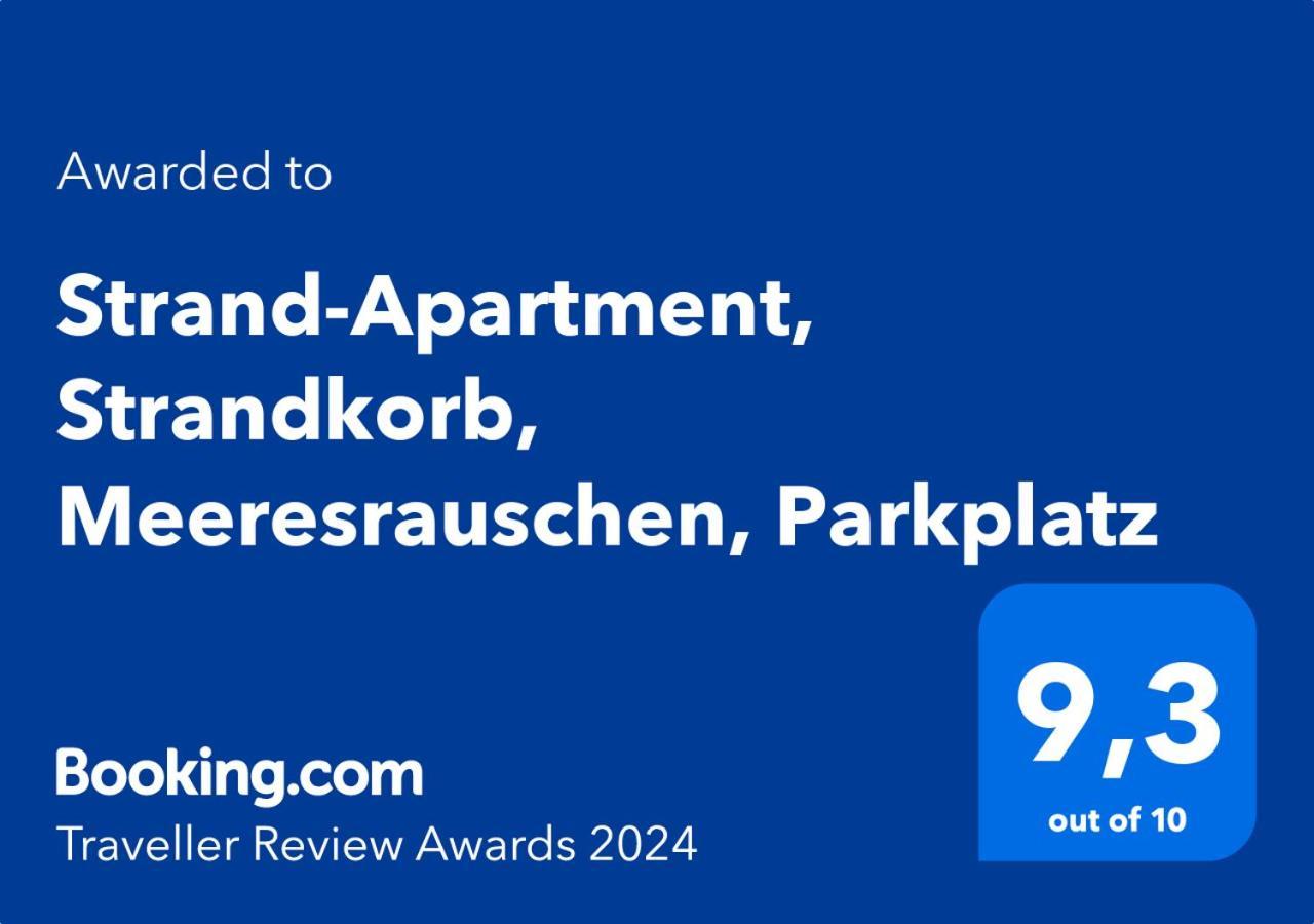 Strand-Apartment, Strandkorb, Meeresrauschen, Parkplatz Вильгельмсхафен Экстерьер фото